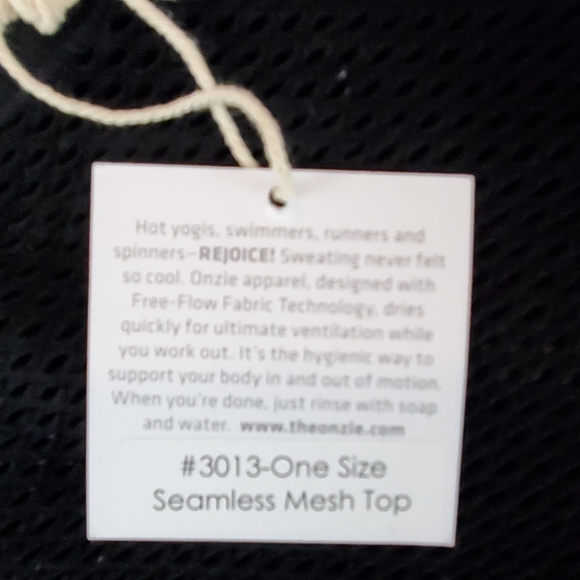 LAST CHANCE! CLOSET CLOSING! Onzie mesh crop top black Yoga Spinning Workout - Picture 7 of 7